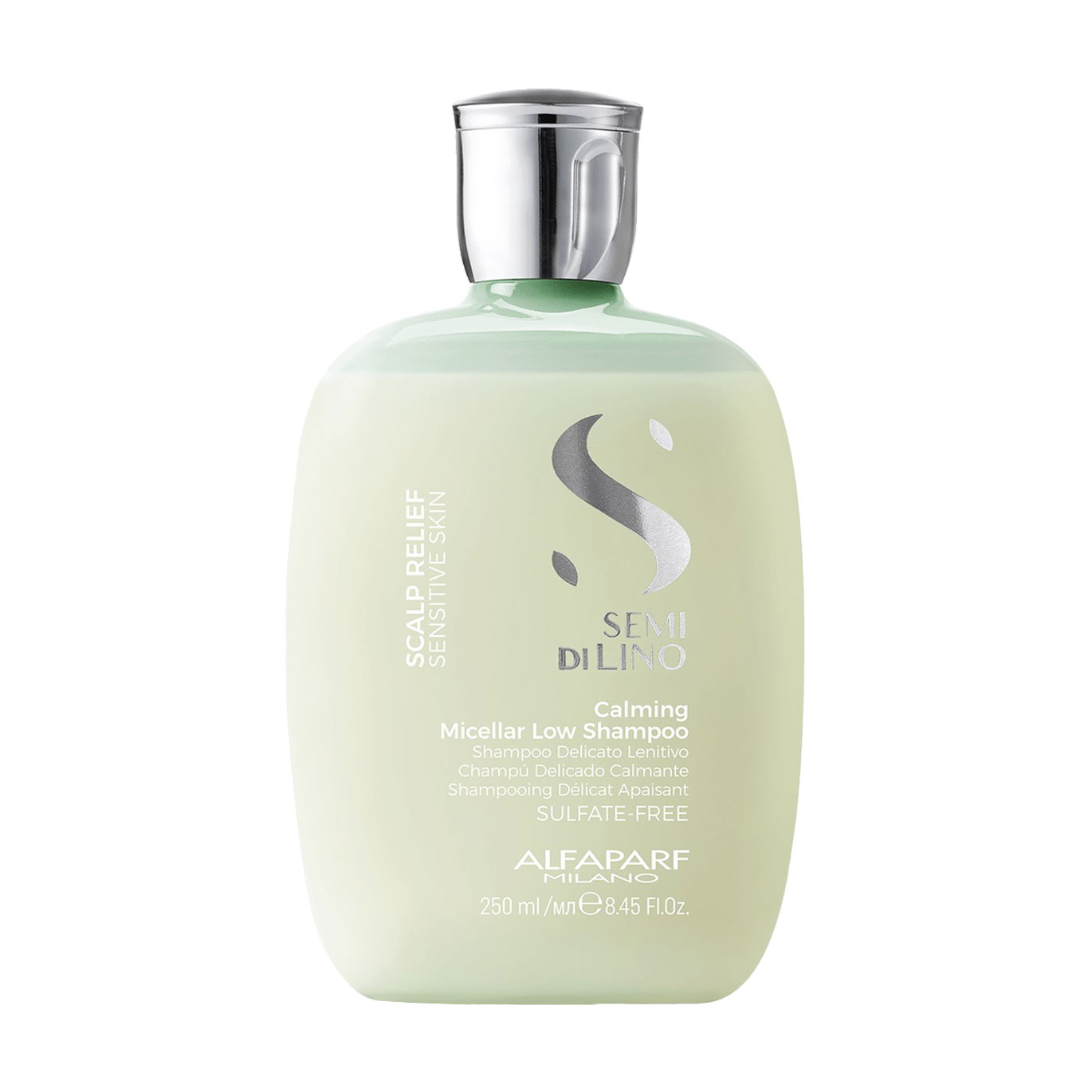 Заспокійливий міцелярний шампунь для волосся Alfaparf Semi Di Lino Scalp Relief Calming Micellar Low Shampoo, 250 мл